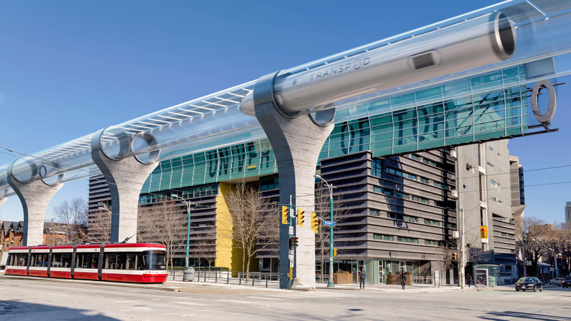 Transpod, a Canadian-based Hyperloop firm, says the tubes won’t actually be transparent.